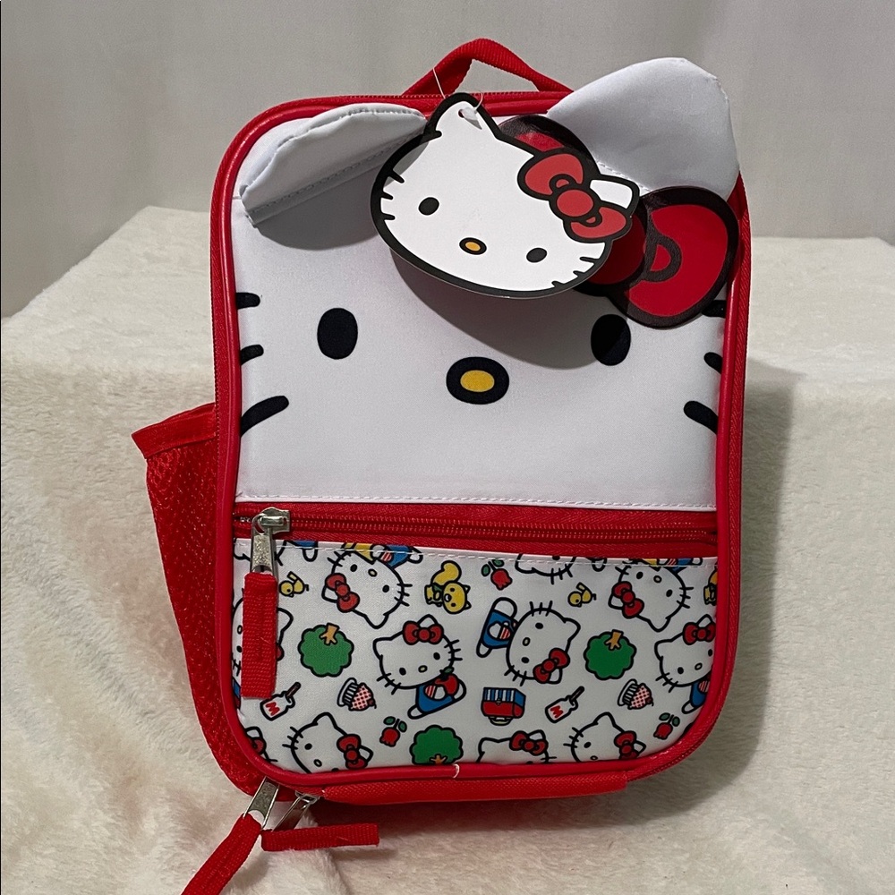 NEW Hello Kitty Red and White Kids Lunch bag